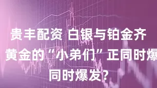 贵丰配资 白银与铂金齐飞！黄金的“小弟们”正同时爆发？